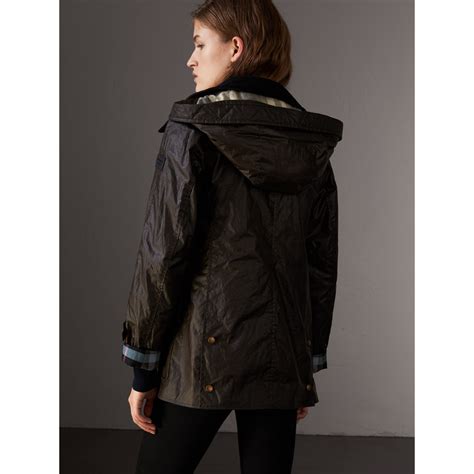 burberry waxed jacket ebay|Burberry wax jacket ladies.